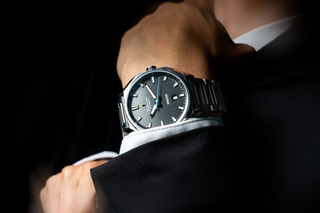 Hanoverian sport watch, Charcoal Grey dial, American automatic watch