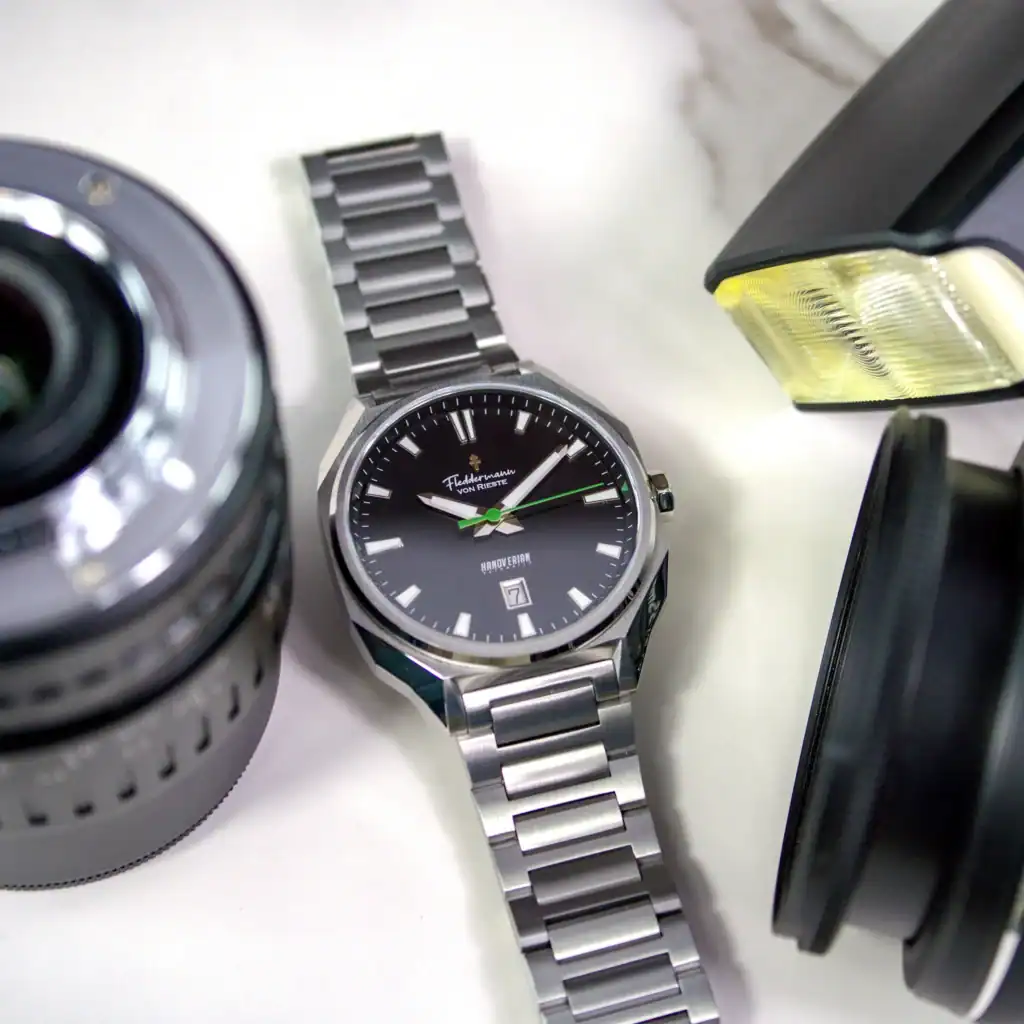 Hanoverian automatic sport watch, Nightfall Black dial, assembled in Indiana