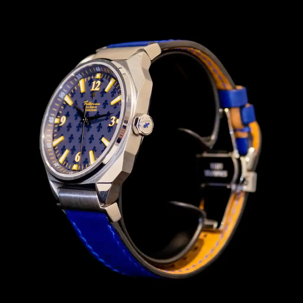 Marquis SAR 250th anniversary watch, fleur-de-lis dial, French alliance tribute, American-assembled