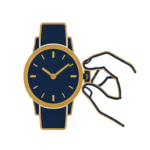 Hand wound watch, mechanical watch