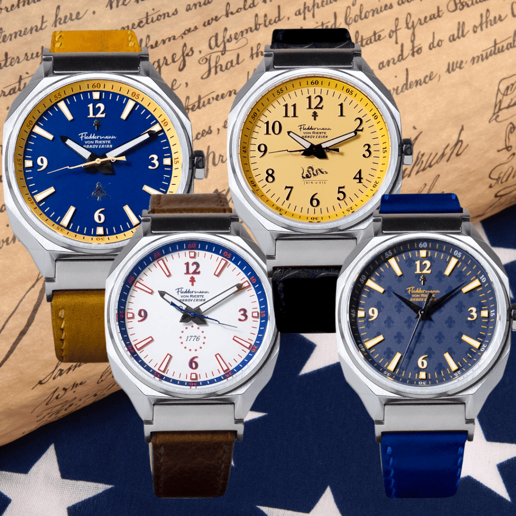America 250th anniversary watch, Betsy Ross flag dial, serialized limited edition, made in America